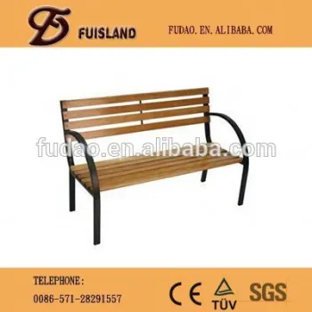 outdoor wooden park bench garden chair