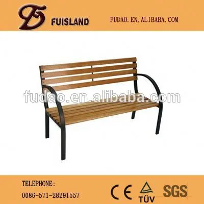 outdoor wooden park bench garden chair