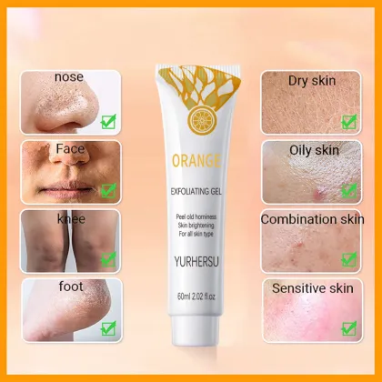 YURHERSU Dead Skin Cells Blackhead Exfoliating Gel Body Scrub