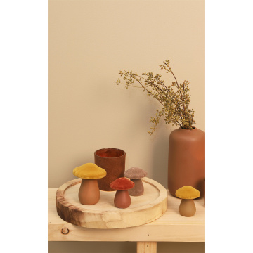 Round Wood Serving Tray Professional Metal Handmade Tray Set Manufactory