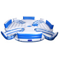 Inflatable floating island for lake floating island