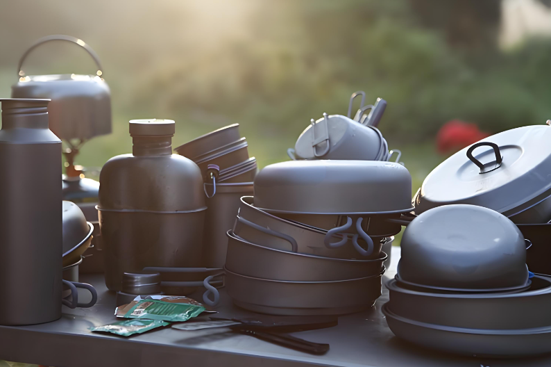 titanium pot set