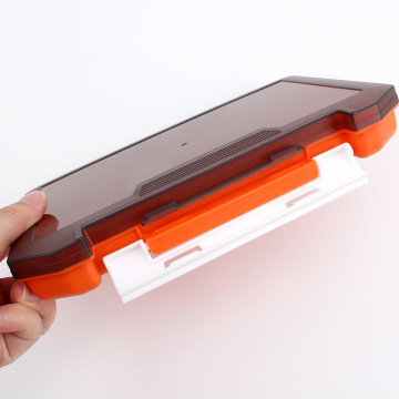 Waterproof Plastic Tackle Box for Fishing Lures and Hooks (20.5cm x 14.2cm x 3cm)