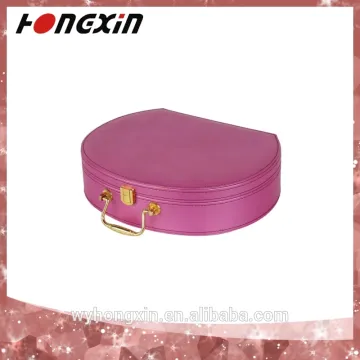 2015 hot selling pu leather cosmetic box for jars and brush