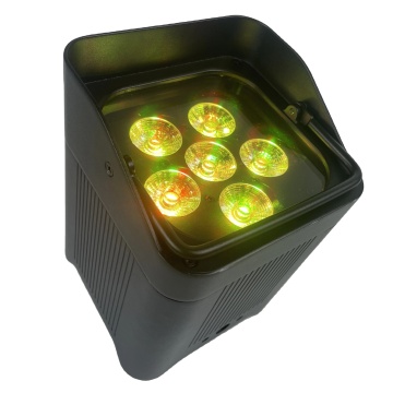 Professional Mini Battery-Powered LED Par Light for Home Parties - DMX Wireless with Charging Case