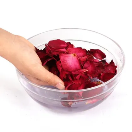 Dried Rose Petals for Bath - Fragrant Rose Petals for Women's Beauty and Spa