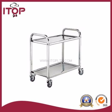 mobile catering equipment 2 tiers assembled modern food cart