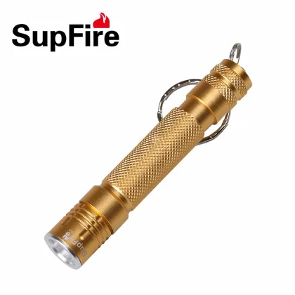 Micro keychain golden aluminum alloy LED flashlight SupFire A1