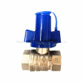 3/4" NPT Full Flow Blue Handle Wheel Brass Boiler Drain Valve