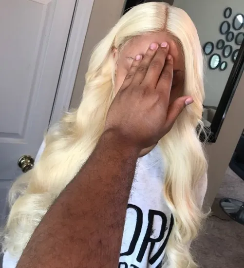 Good quality real human straight body wave highlight color remy hair wigs 10Agrade 13x4 brazillian lace wigs 613 lace front wigs