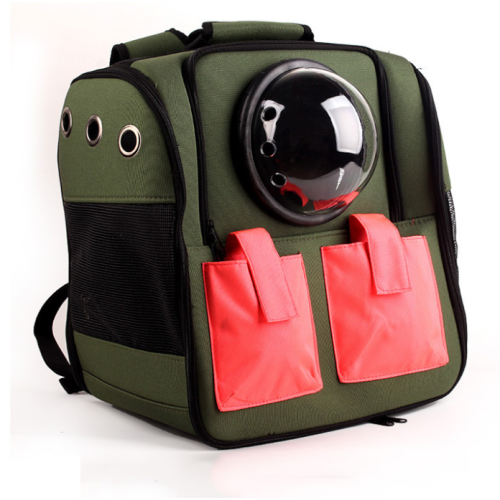 Mochila para mascotas de la ventana de la cápsula del astronauta