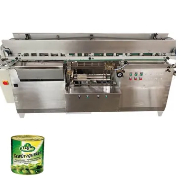 Canned Sweet Corn Paste Labeling Machine for Brown Chickpeas - Cold Glue & Wet Glue
