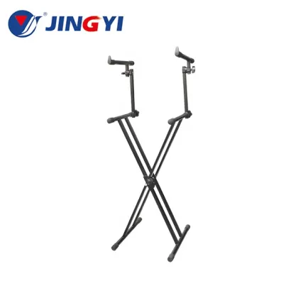 JINGYI K015 Black Iron Double Keyboard Stand