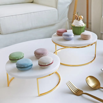 Yinhe Stone 10th Anniversary: In-Stock Marble Cake Hold Stand for Events and Wedding Cake Table Decorations