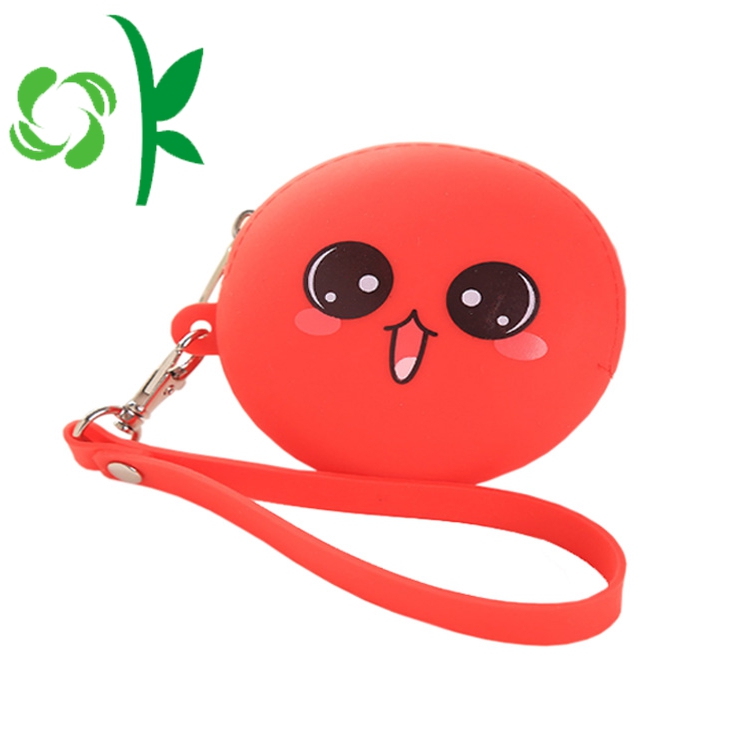 Round Shape Silicone Coin Case Fashion Money Purse