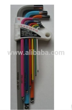 9pcs CRV hex key wrenches ball point