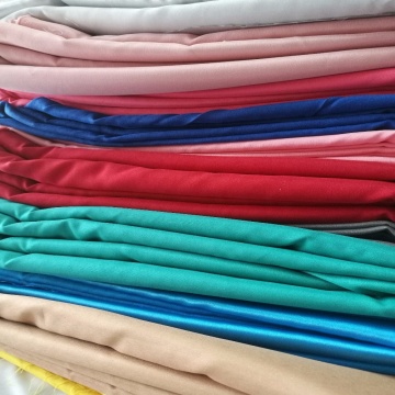 Stretch satin spandex 100 polyester fabric