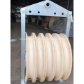 Nylon Sheave 1160mm Diameter Customized Cable Pulley Block