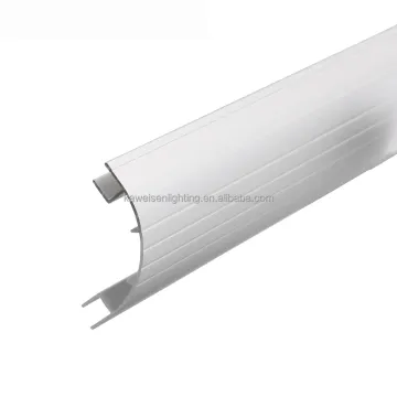 Large Size Profiled Bamboo-Shell Design 4.3mm Groove R25 Radius Angled Anodized Aluminum Extrusion Profiles with Stripes