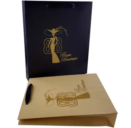 Brown Kraft Paper Company Name Custom Paper Bag