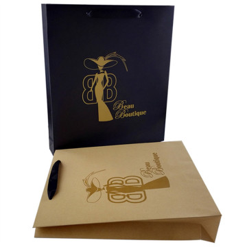 Customized 170gsm Brown Kraft Paper Bag