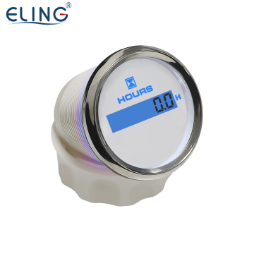 ELING 52mm Digital Hour Meter with 8 Color Backlight for 12V/24V Vehicles