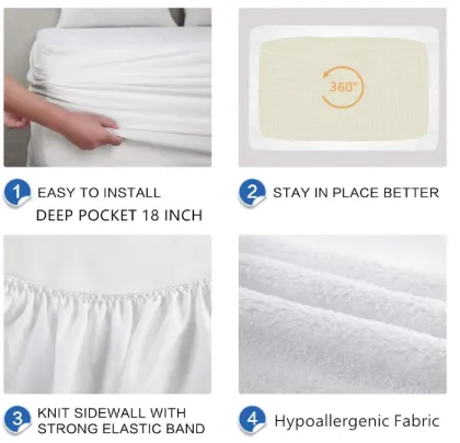 hospital bed vinyl waterproof mattress cover