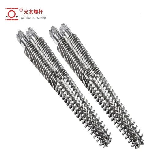 Nitrided Conical Twin Screw at Cylinder para sa PVC Sheet Manufacturing