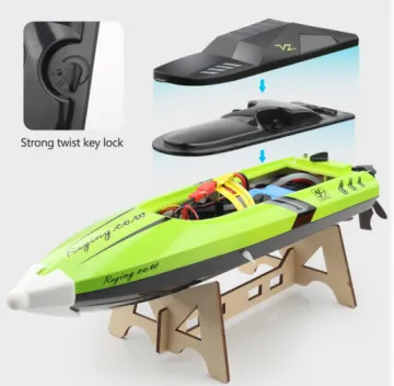 High-Speed Rechargeable RC Boat - In Stock: The Fast Fishing Bait Toy with Remote Control