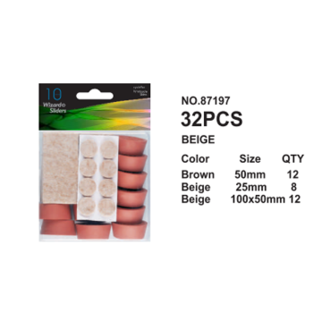 32pcs Furniture tips and Felt pads set