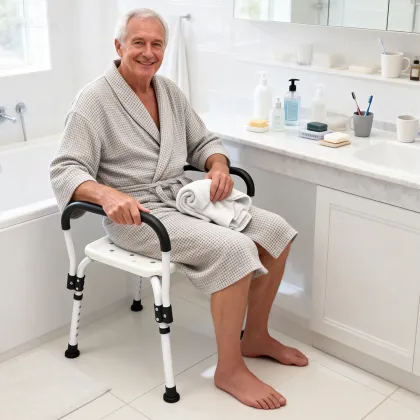 Secure Shower Zone Bath Chair No Slip Design