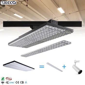 Modern LED Industrial Lighting Tracks for High-Quality Adjustable Retail Shops