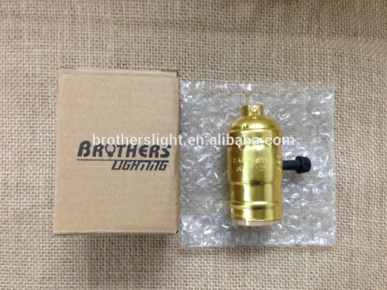 Most popular vintage edison style bulb light holder knob switch aluminum antique lamp holder