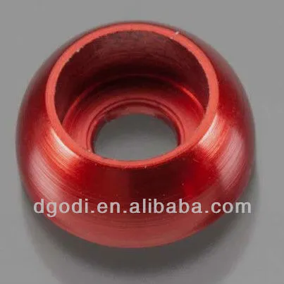 red anodized aluminum cup washers