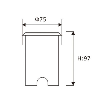 LEDER Faretto da incasso a LED rotondo bianco caldo da 3W