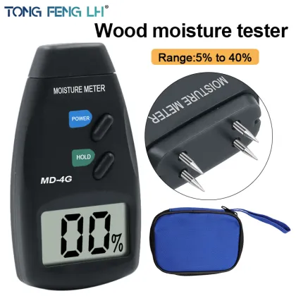 Two-pin digital wood moisture meter wood moisture tester moisture meter wood moisture detector large LCD display