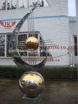 china sculpture stainless steel ball fountain