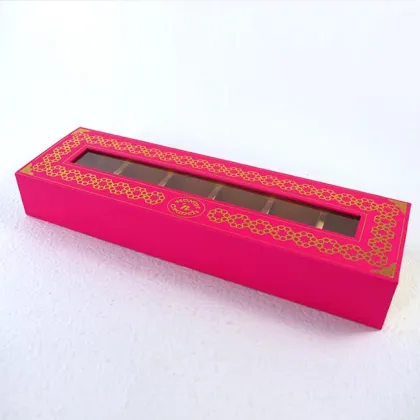 Truffle paper box with clear window