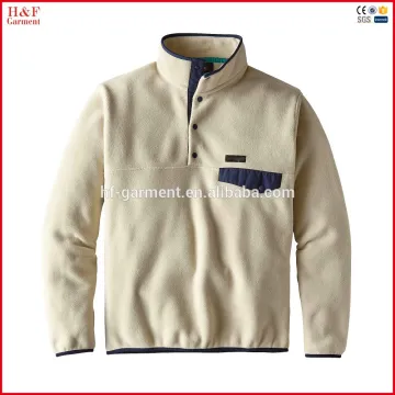 Latestest design new style 1/4 zip 1/4 zip fleece pullover mens