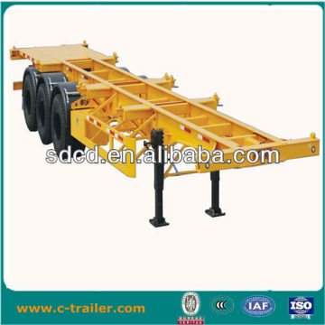 skeleton semi trailer transport 40ft container