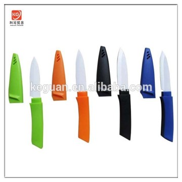 CT-20 3 inches colorful PP handle ceramic knife with cover