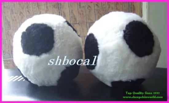 sheepskin fur soccer toys