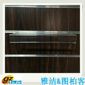 elegant acrylic flat shoe display for slatwall