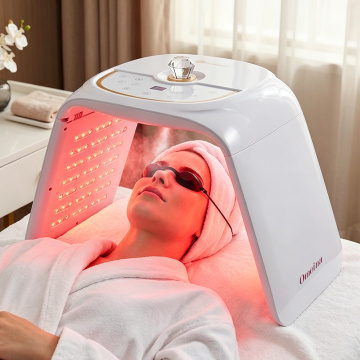El mejor dispositivo de terapia de luz roja LED de 7 colores con mascarilla infrarroja con niebla