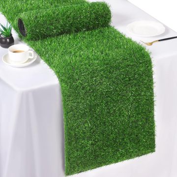 Synthetische Gras -Tischläufer für Hochzeits- und Partydekoration