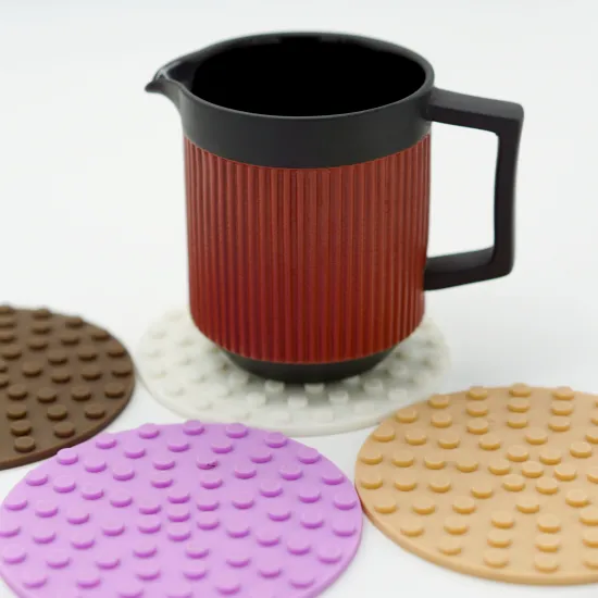 Round Insulated Non-Slip Silicone Coasters