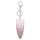 Bullet Forme Heury Point Point Clé Chain Quartz Crystal Stone Charme Bullet Anneau de balle