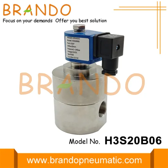 3/4'' SS304 High Pressure Solenoid Valve 360 bar