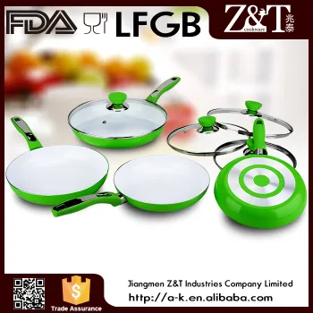 Canton Fair colorful aluminum pan with ceramic coating