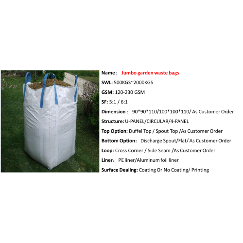 Jumbo Big Garden Waste Bags